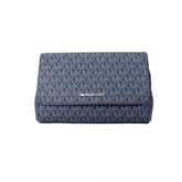 Michael Kors Jet Set Medium Navy Blue PVC Convertible Pouchette Crossbody Bag -  Luxury Cross Body Bag for Women -  Michael Kors.